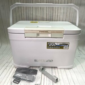 m002 ura(140) 良品 SHIMANO シマノ FIXCEL ULTRA PREMIUM フィクセル ウルトラ プレミアム 30L NF-030V クーラーボックス 釣具