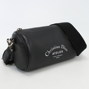 中古ディオールChristian Dior アトリエ ローラー ブランド ショルダーバッグ 1ATPO061 ブラック ランク：AB us-2