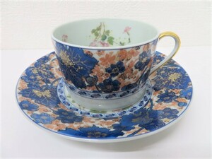 [e007] Haviland アビランド リモージュ ダムーズ カップ＆ソーサー １客セット アンティーク 高級 陶器