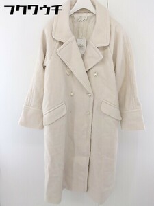 ■ ◎ natural couture NICE CLAUP タグ付き 長袖 コート サイズF ベージュ系 レディース