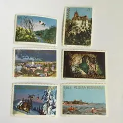 ルーマニア  観光宣伝の切手6種完 未使用 1978