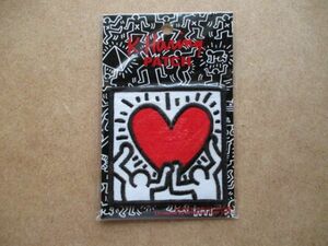 【ライセンス品】00s キースへリング KEITH HARING パッチ刺繍ワッペン/Artestar.NYデッドストック地下鉄AストリートアートARTユニクロ S11