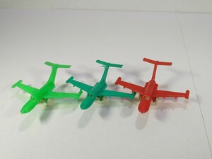 グリコ おまけ 男の子 飛行機 航空機 旅客機 ３機 昭和40年代購入 江崎グリコ 食玩 ヴィンテージ
