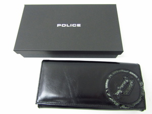 未使用 POLICE ポリス PA-55503-10 2つ折り長財布(小銭入れあり)♪AC21663