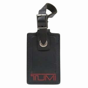 トゥミ TUMI レザー ネームタグ ラゲッジタグ バッグタグ アクセサリー ロゴ 黒 ブラック メンズ レディース ユニセックス