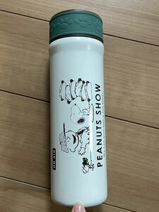 ★未使用新品！スヌーピー☆おしゃれマイボトル 400ml☆水筒 保冷 保温 グリップ付き☆送料350円★