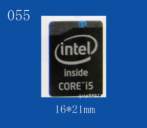 即決055【 Intel CORE i5 】黒エンブレムシール追加同梱発送OK■ 条件付き送料無料 未使用