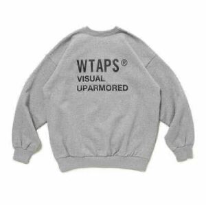 美品 Sサイズ 24SS WTAPS FORTLESS SWEATER COTTON ASH GRAY SMALL クルーネック スウェット グレー descendant neighbor sup