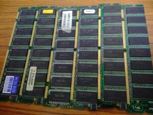 ●⑤d　不良品 (欧米chip？)　6枚セット★　512MB　／PC133　コレクション・研究用　入手困難