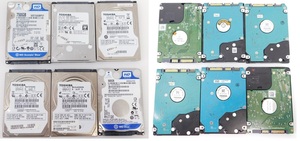 ◆HDD6個セット(正常5個+注意1個)◆750GB×4個◆500GB×1個◆640GB×1個◆内蔵ハードディスク◆SATA2.5インチ◆ハードディスク6個セット