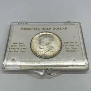 MM-10009 アメリカコイン　HALF　DOLLAR 1964年 ジョン F ケネディ ハーフダラー 50セント　29.6g(ケース込み)