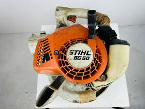 【No772】スチール STIHL BG50 エンジンブロワー エンジン始動確認 ※ジャンク