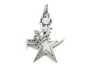 ☆定価￥83,600 本物 正規品 ロイヤルオーダー Star w/ Crown w/ CZ JR スター クラウン 大サイズモデル ペンダントトップ シルバー925☆