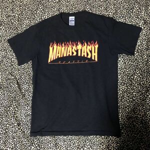 美品 manastash Tシャツ ブラック US/Sサイズ . 日本/Mサイズ マナスタッシュ / thrasher スラッシャー