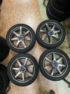 ENKEI エンケイ PF07 18×7J+48 PCD114.3 225/45R18 プリウスα CHR ヴェゼル レヴォーグ オデッセイ アテンザ など