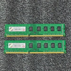 Transcend DDR3-1600MHz 16GB (8GB×2枚キット) 動作確認済み デスクトップ用 PCメモリ 