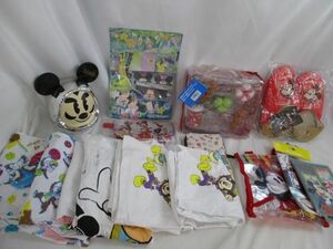 【同梱可】中古品 ディズニー ミッキー ミニー チップ デール 他 Tシャツ ルームシューズ ポーチ 等 グッズセット