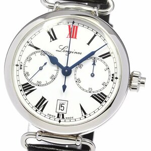 ロンジン LONGINES L2.776.4 ヘリテージコレクション ワンプッシュクロノ 自動巻き メンズ 良品 _777372