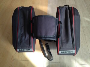 DEGNER デグナー スポーツダブルバッグ サイドバッグ ツーリングバッグ 大容量ネイキッドオンロードスポーツバイク小旅行キャンプ