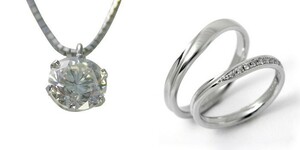ダイヤモンド ネックレス 婚約 結婚指輪 3セット 安い プラチナ 1.0カラット 鑑定書付 1.052ct Dカラー IFクラス 3EXカット H&C CGL