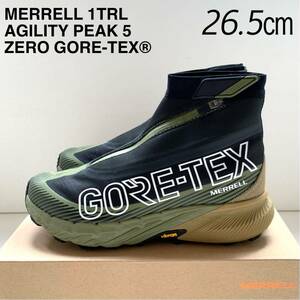 新品 メレル MERRELL 1TRL アジリティー ピーク AGILITY PEAK 5 ZERO GTX ゴアテックス マルチ トレイル シューズ 26.5㎝ 黒 日本未入荷