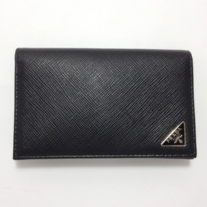 【中古】PRADA プラダ サフィアーノ カードケース 2MC122 名刺入れ ブラック 黒