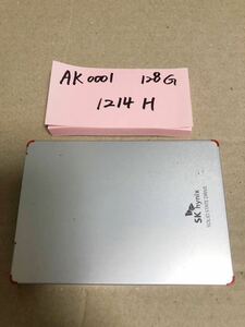 AK0001【中古動作品】SK hynix 内蔵 SSD 128GB /SATA 2.5インチ動作確認済み 使用時間1214H