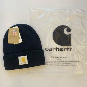 【新品】carhartt カーハート ニット帽 ニットキャップ ブラック 黒