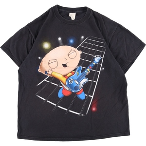 古着 DELTA STEWIE GRIFFIN ステューウィーグリフィン キャラクタープリントTシャツ メンズL /eaa357912