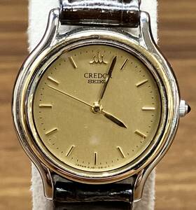 SEIKO セイコー CREDOR クレドール 4J81-0A60 クォーツ アナログ ゴールド文字盤 腕時計