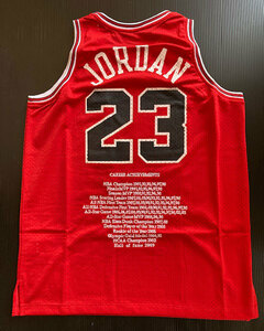 マイケル・ジョーダン CAREER STATS JERSEY #23 Red