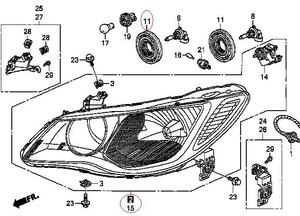 ホンダ純正新品 FD2 TypeR HID ヘッドライト assy 左右セット ゴム バルブカバー ライト シビック civic タイプR fd ホンダ 純正 ライト