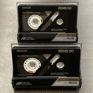 1783T デノン RD-XS 50分 ノーマル 2本 カセットテープ/Two DENON RD-XS 50 Type I Normal Position Audio Cassette