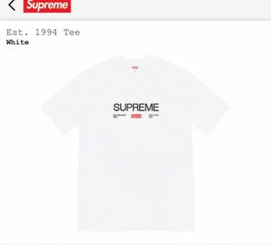 1000円スタート　超美品　Supreme Est . 1994 Tee S シュプリーム　Tシャツ