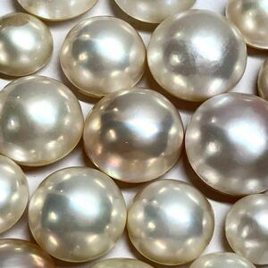●マベパール18点おまとめ●m 約10.7-17.3mm 40g/200ct pearl パール 半円真珠 ジュエリー jewelry 裸石 宝石 ③