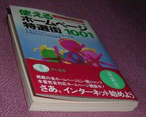 ★☆帯付初版「使えるホームページ特選街1001」ワニ文庫