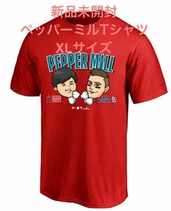 【新品未開封】大谷翔平×ラーズヌートバーペッパーミルTシャツ赤色XLサイズMLBショップ