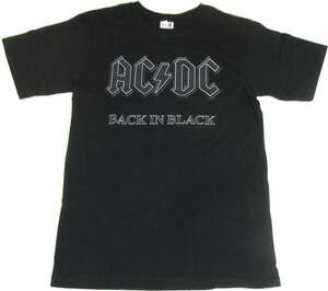 正規品Δ送料無料 ACDC Back in Black Tシャツ(M)