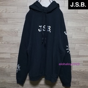 J.S.B. 三代目 J SOUL BROTHERS JSB LOVE フーディー パーカー S ブラック 美品 岩田剛典 今市隆二 登坂広臣 NAOTO NAOKI 山下健二郎 ELLY