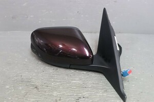 ボルボ V50 エステート 右ハン (B5244 MB5244) 純正 右 ドアミラー 電格 12P ウィンカー ウェルカムランプ 紫 パープル p040074