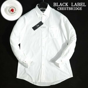 新品1円～★定価1.9万 BLACK LABEL ブラックレーベル クレストブリッジ 長袖 MIYUKI生地ジャージヘリンボーンボタンダウンシャツ L◆2071◆