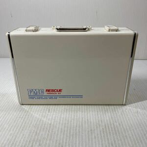 レトロ FMC RESCUE FARMACIA KIT 持ち運び 家庭用 救急箱 衛生用品 ミニ レスキュー プラスチック バッグ型 ツール 美品