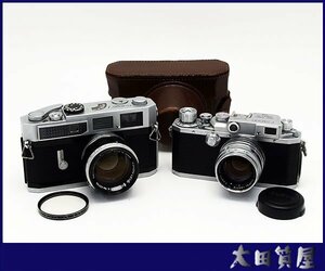 132)質屋☆Canon MODEL7 /Canon ⅡS改型（2S改）/canonレンズ 50mm F1.4 F1.8 低速不安定 ジャンク品 ☆1円～売り切り