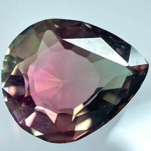 (天然トルマリン4.670ct)m 約12.2×10.2mm ルース 裸石 宝石 ジュエリー tourmaline jewelry パーティカラード EA6/EA6 K