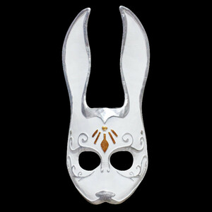 新品コスプレ小物　小道具 仮面 お面 マスク ハロウィン格好良いCOSPLAY用品 しっかりした作り良品　猫　白＋銀