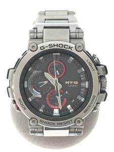 CASIO◆ソーラー腕時計・G-SHOCK/アナログ/ステンレス/SLV/SLV/SS