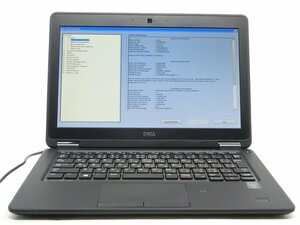 中古　DELL　LATITUDE E7250　corei7　5600U　メモリ8GB　ノートパソコン　BIOSまで表示　　　詳細不明　　ジャンク扱い 　