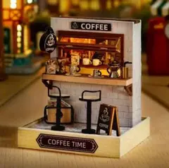 ドールハウス✨️ハンドメイドキット❤️コーヒーショップ カフェ 3Dパズル