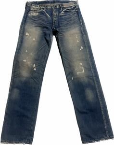 新品同様 日本製 LEVIS VINTAGE CLOTHING LVC 66501-0083 501XX リーバイス ローライズカスタム ユーズドミッド デニムパンツ W34