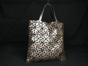 1円 ■美品■ BAO BAO ISSEY MIYAKE バオバオイッセイミヤケ PVC ドット柄 トート ハンドバッグ ブラウン系×ブラック系 FB0018